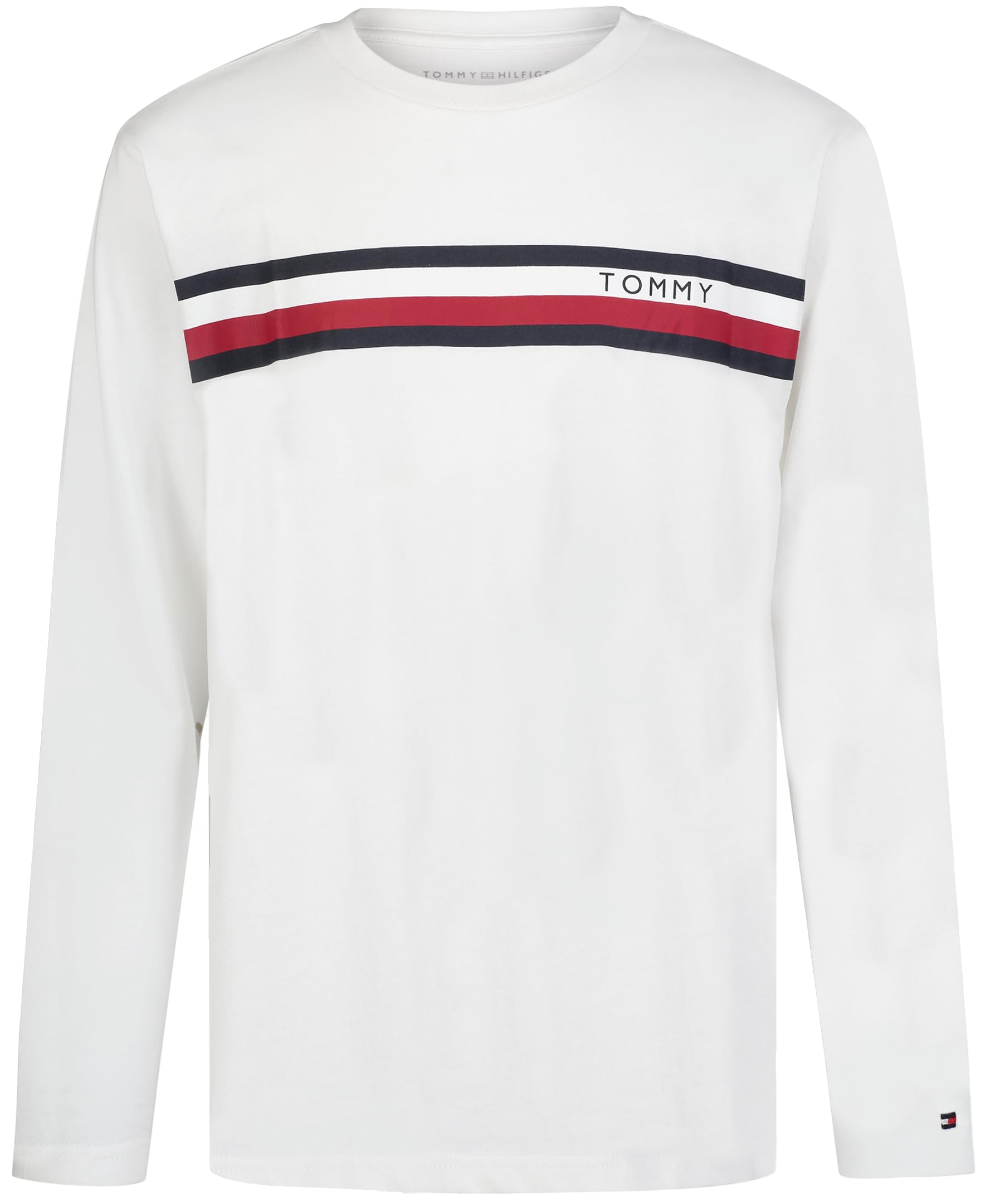 Tommy Hilfiger Boys' Long Sleeve Crew Neck T-Shirt
